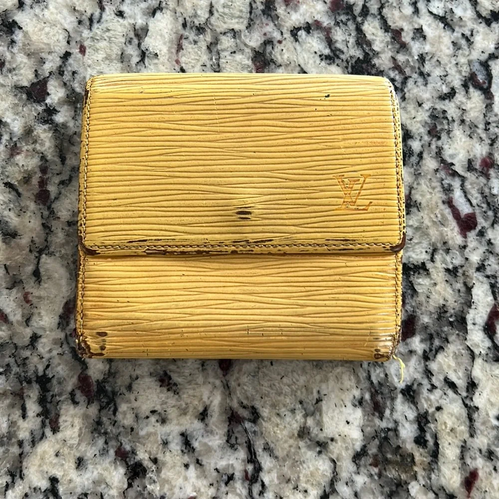 Louis Vuitton Yellow Epi Snap Wallet